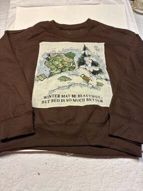 Frog and Toad Together Winter May Be Beautiful Crewneck Sweatshirt